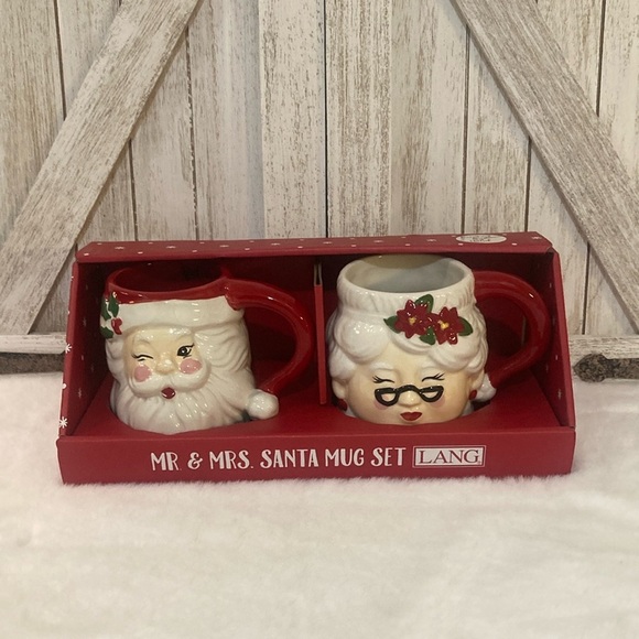 Lang Mr. & Mrs. Santa Mug Set - Picture 3 of 9